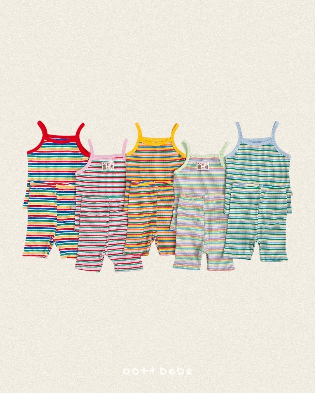 Oott Bebe Rainbow Strap Sleeveless Set