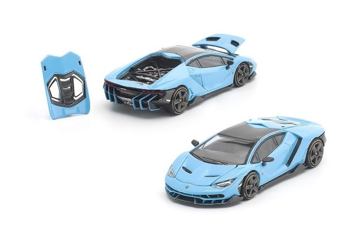 PO-$124 * POP RACE * 1:64 LAMBORGHINI CENTENARIO BLU CEPHEUS