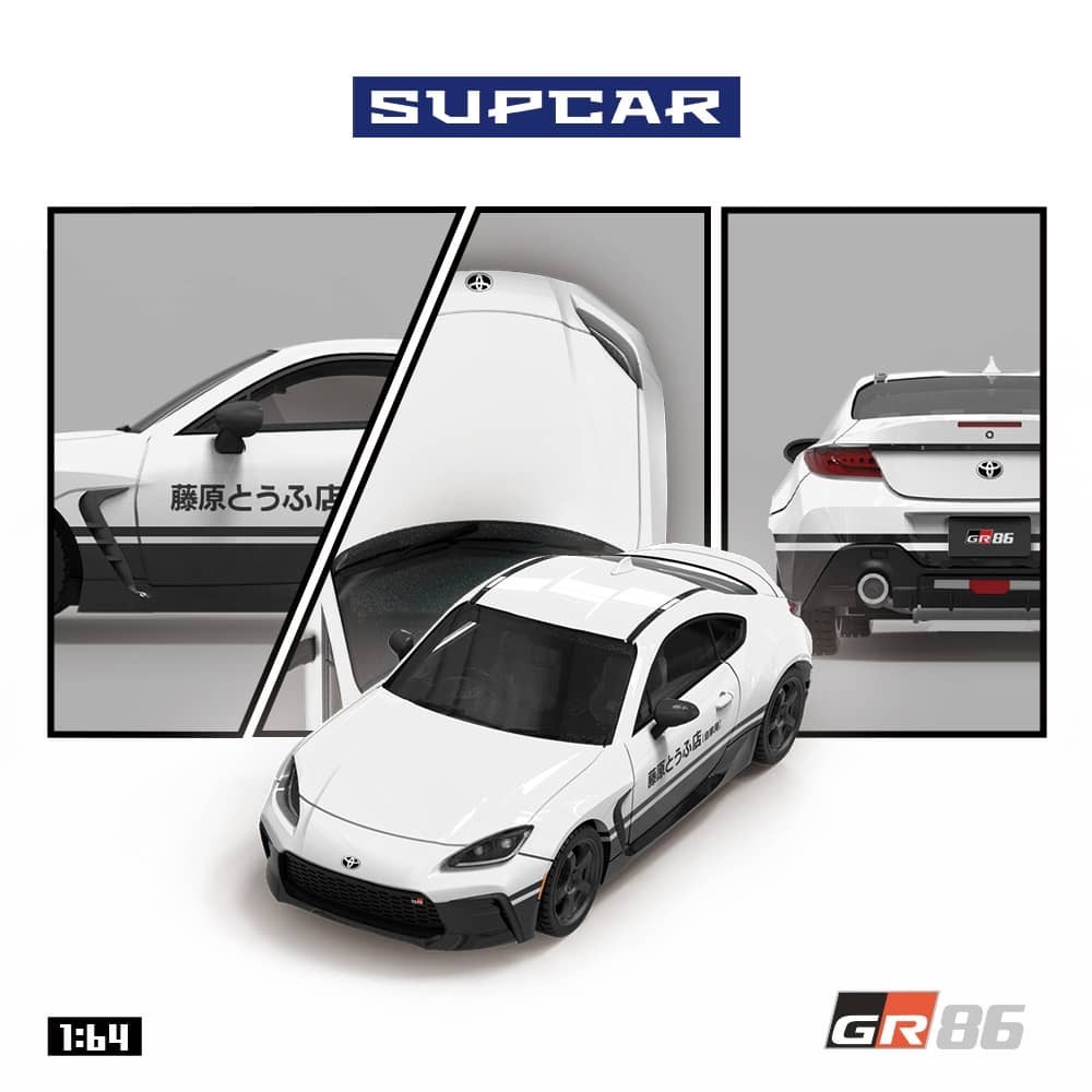 PO-$160 * SUPCAR * 1:64 TOYOTA GR86 FUJIWARA LIVERY