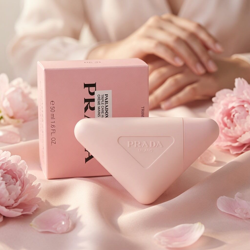 Prada粉紅三角護手霜50ml