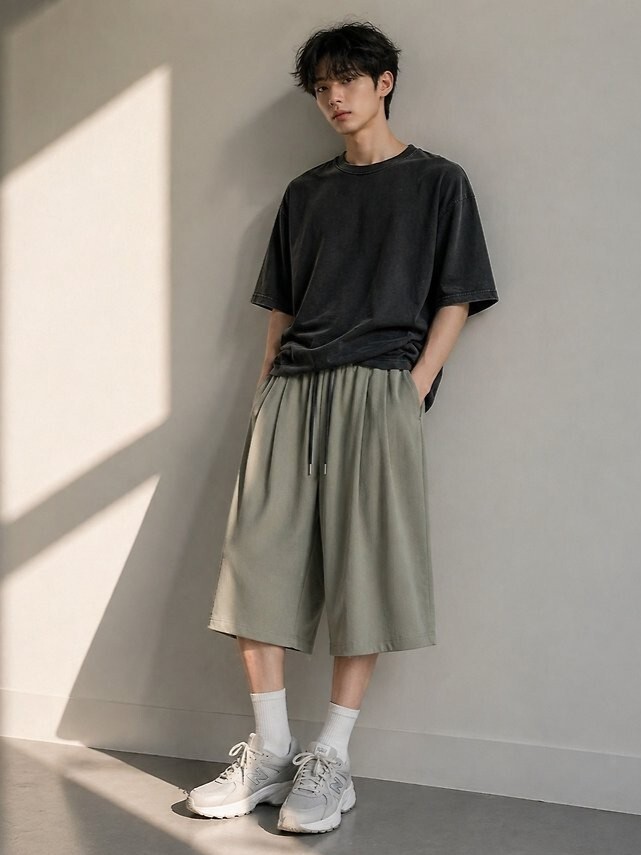 Waffle Bermuda Pants