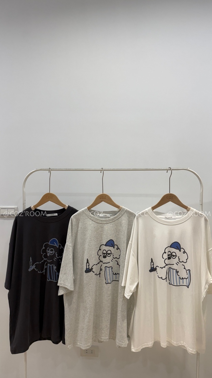 (男友共穿)可愛歐拉夫大大件涼感棉質Tee 3colors _6042.1