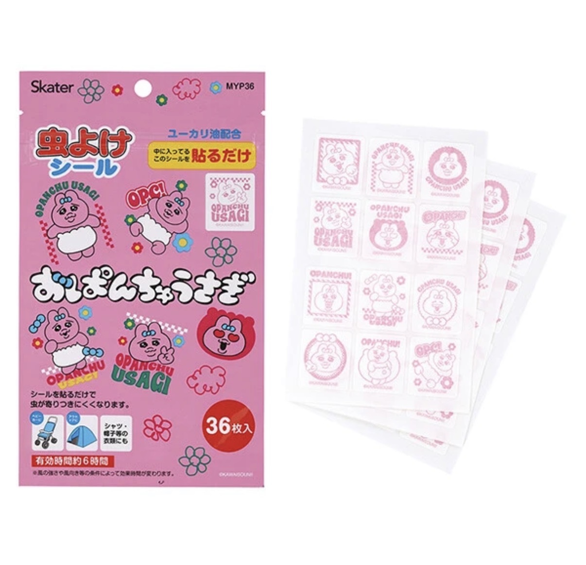 【防蚊推薦】JP Opanchu 蚊貼 36塊 6285 TK260605
