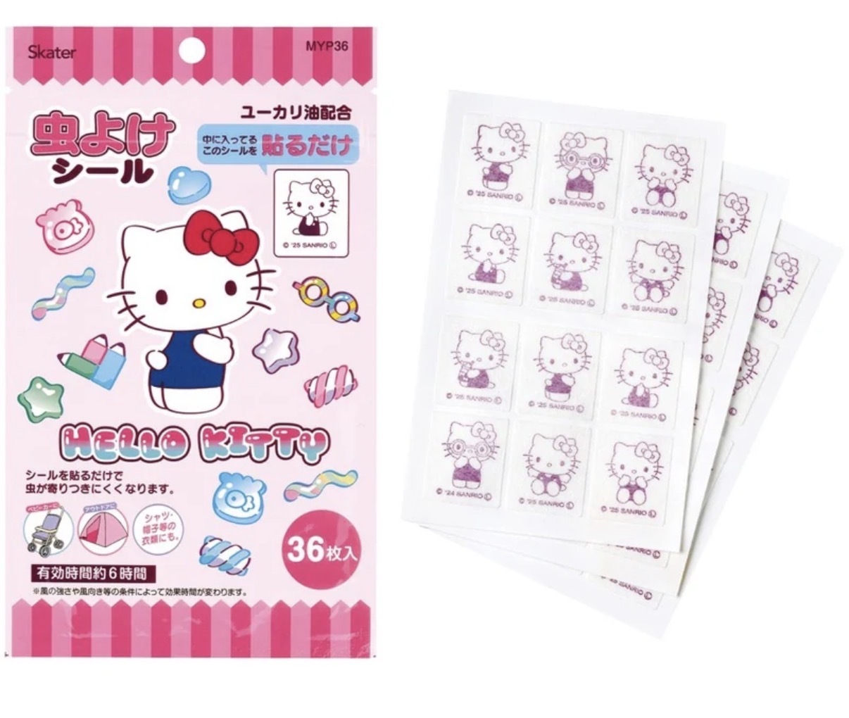 【防蚊推薦】JP Hello Kitty 蚊貼 36塊 4710 TK260605