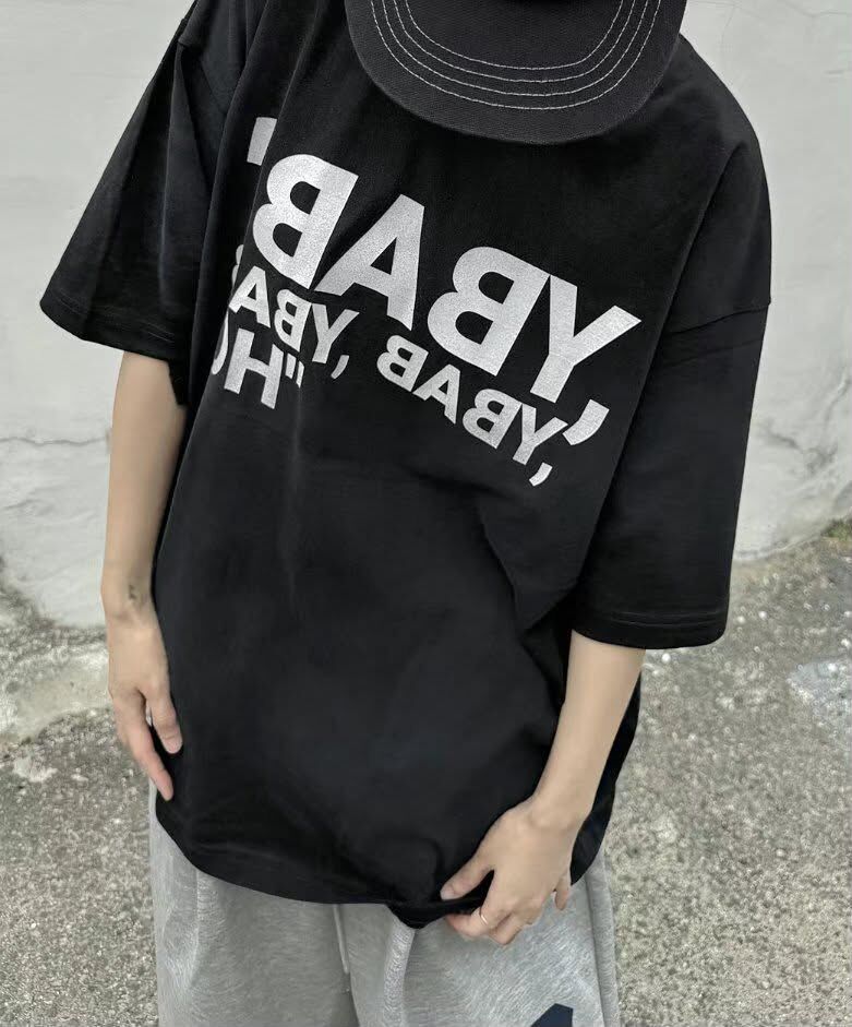 仿污英文字短袖Tee TAC-Y-005T