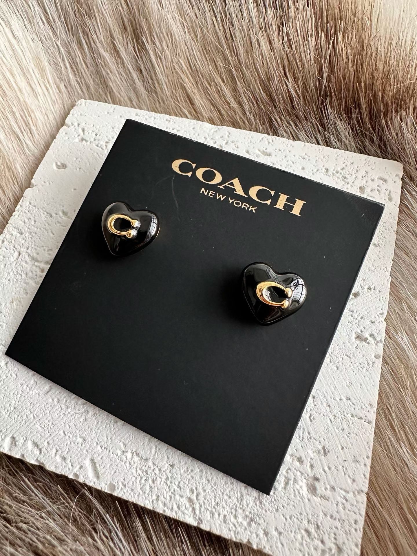 COACH 女款 心形耳環