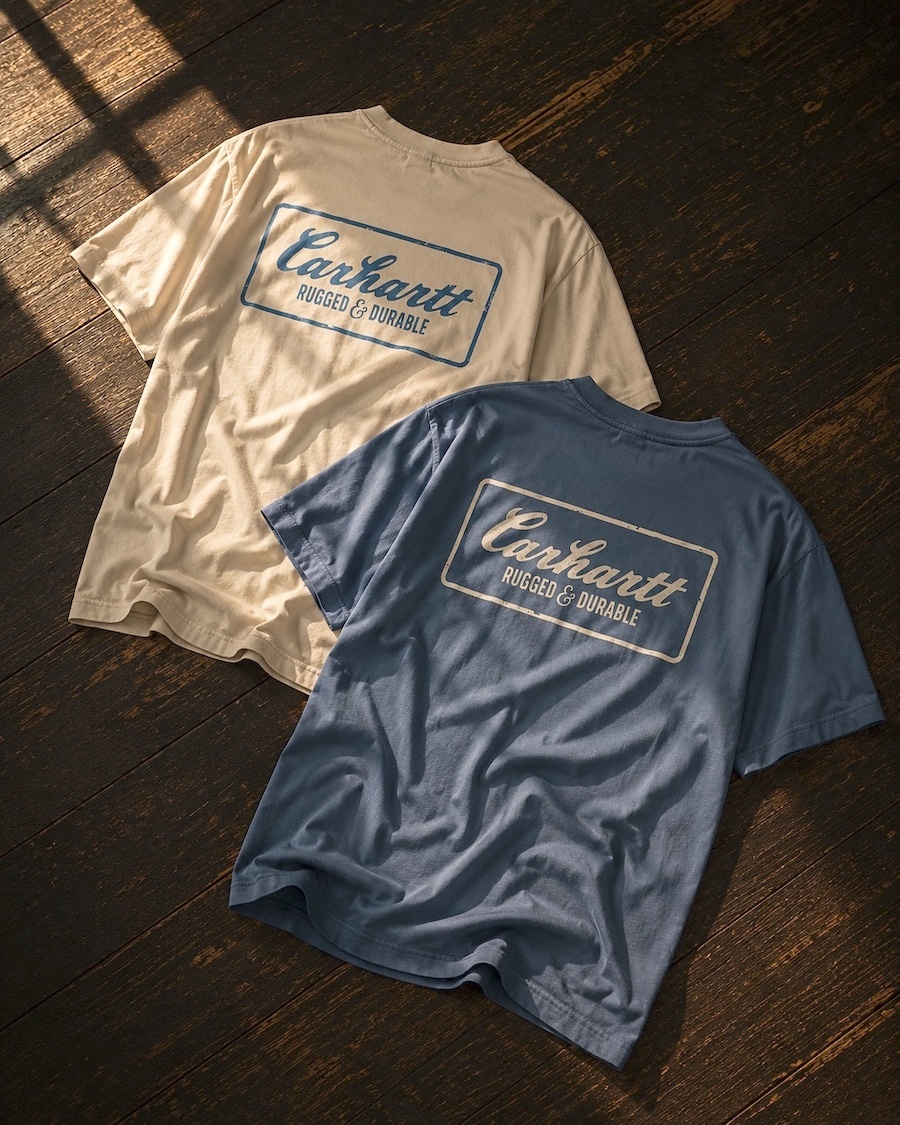 ｜限量販售｜🇺🇸 CARHARTT  斑駁鐵印 Logo Tee 2色