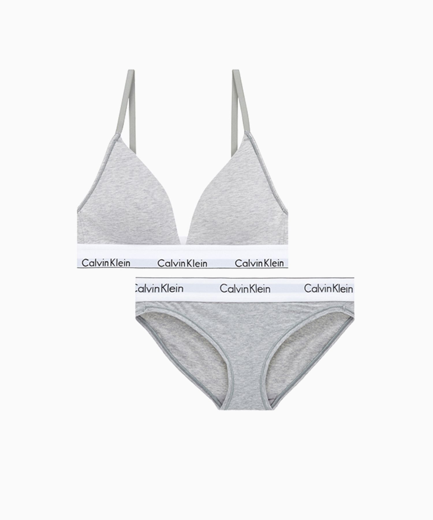 Calvin Klein Icon Cotton Modal 三角內衣套組 灰色 QF5650P7A