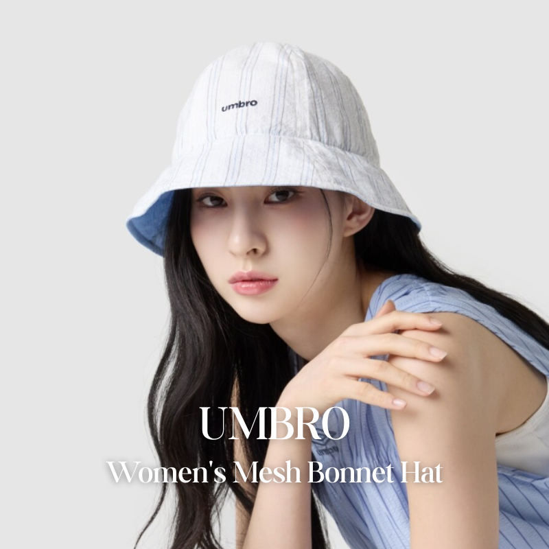 【代購】UMBRO Women's Mesh Bonnet Hat 女款網眼漁夫帽 韓系遮陽帽 輕量透氣盆帽