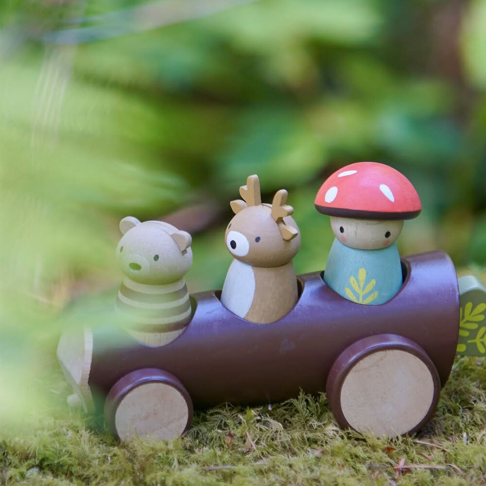「Merrywood Tales」沉浸式木製玩具-森林夥伴計程車