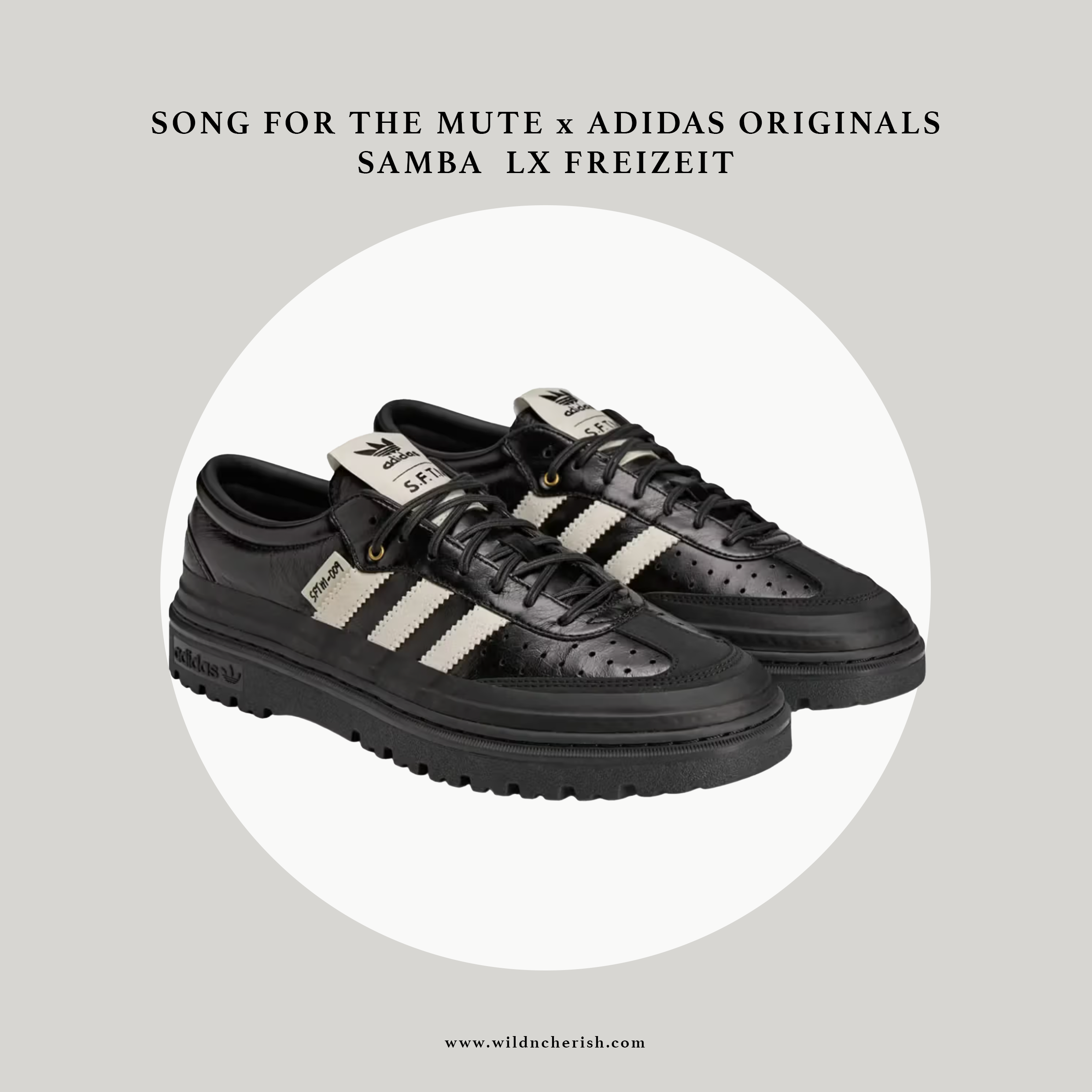 預訂 | Song for the Mute x Adidas Originals SFTM-009 Samba Freizeit 黑色