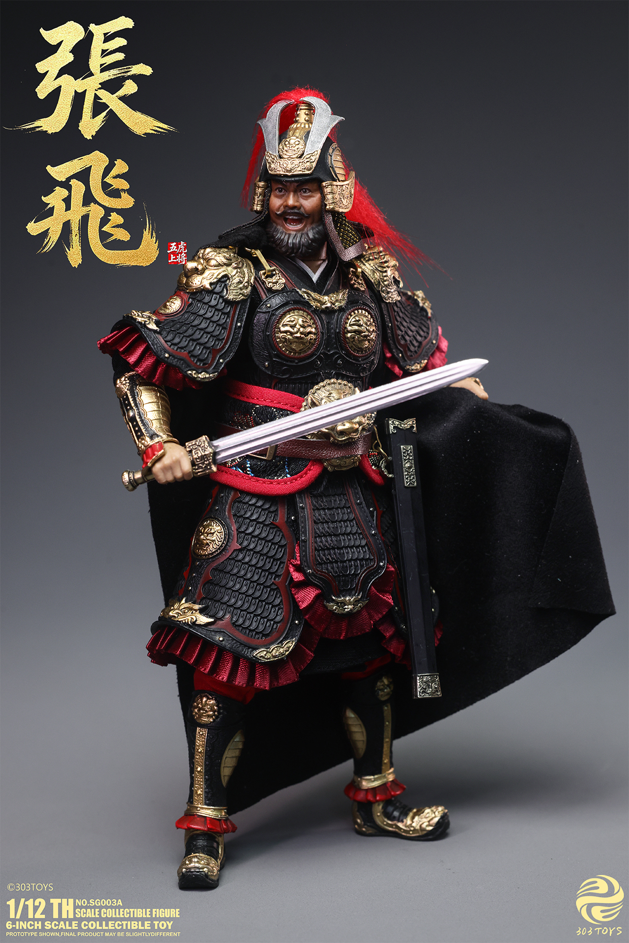 「ACG.GO」「預購」303TOYS 1/12 Scale Figure 張飛 (ZHANG FEI)《POCKET THREE KINGDOMS》