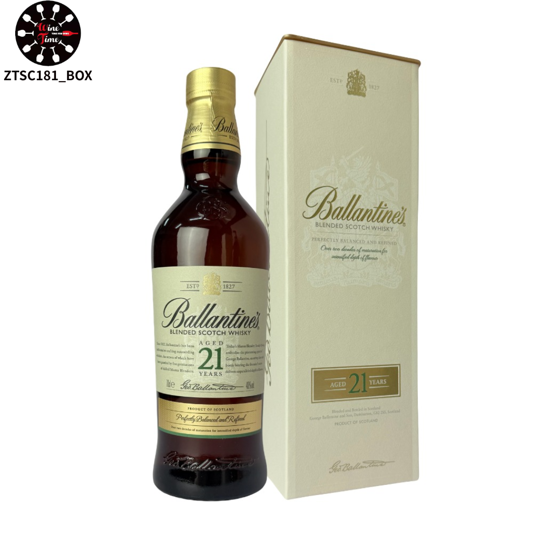 Ballantines 21 Years Old Blended Scotch Whisky (With Box)