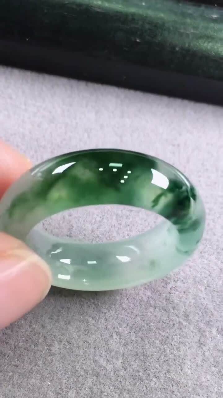 翡翠玉戒指,天然翡翠A玉, 緬甸玉, Jade, Jadeite