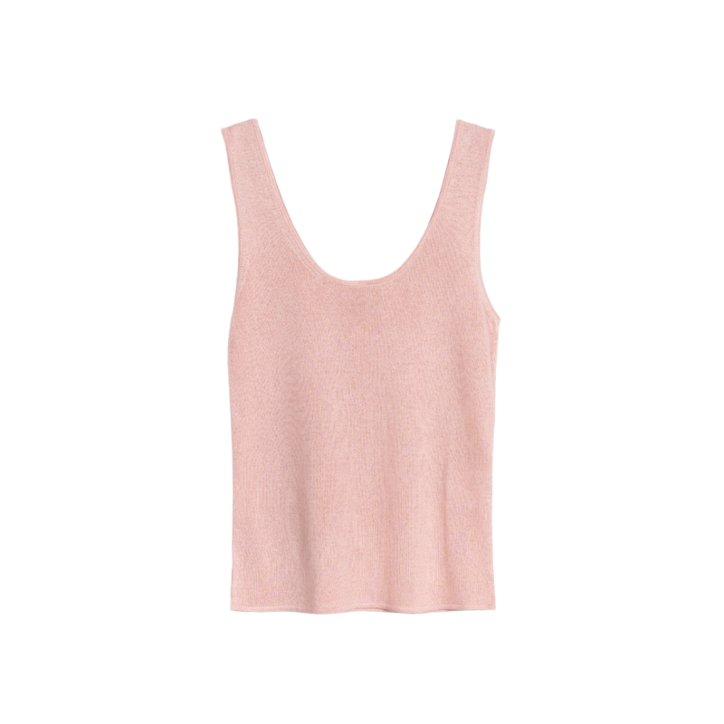 Rifò Valeria Viscose Tank Top Quartz Pink