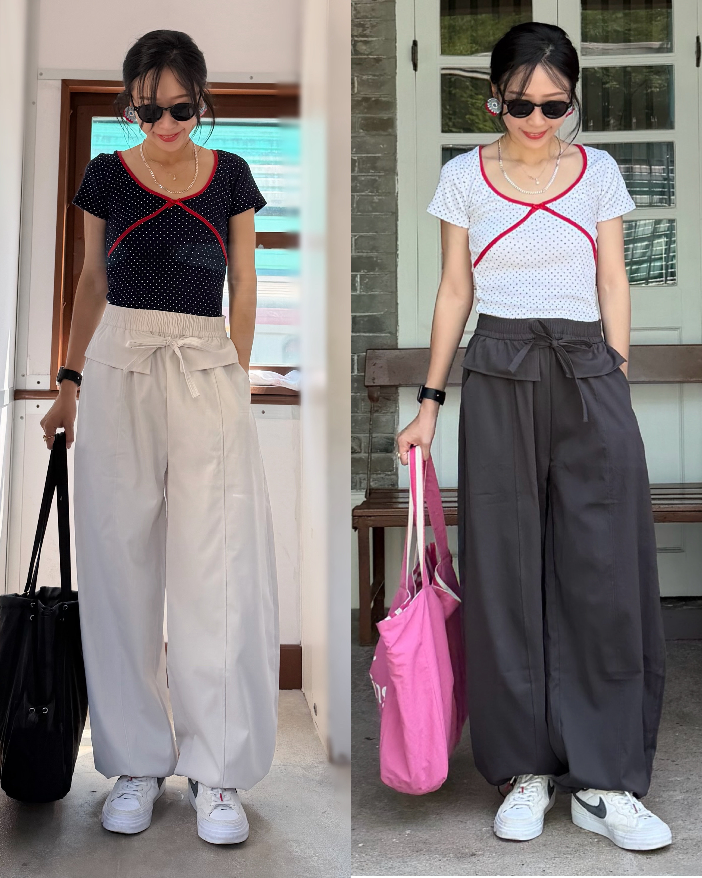 6月優惠♥輕盈扯布休閑褲[全橡筋腰]