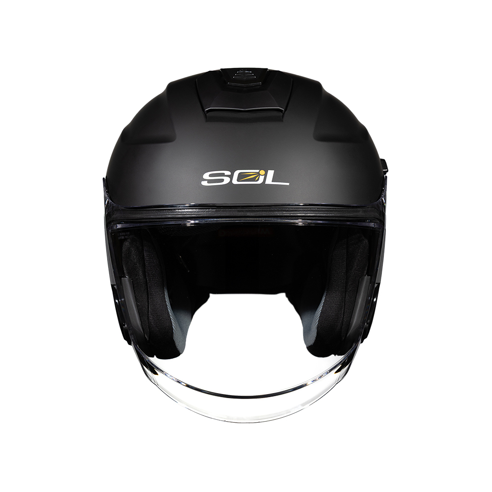 SOL SO-14 素色 消光黑 3/4罩 安全帽