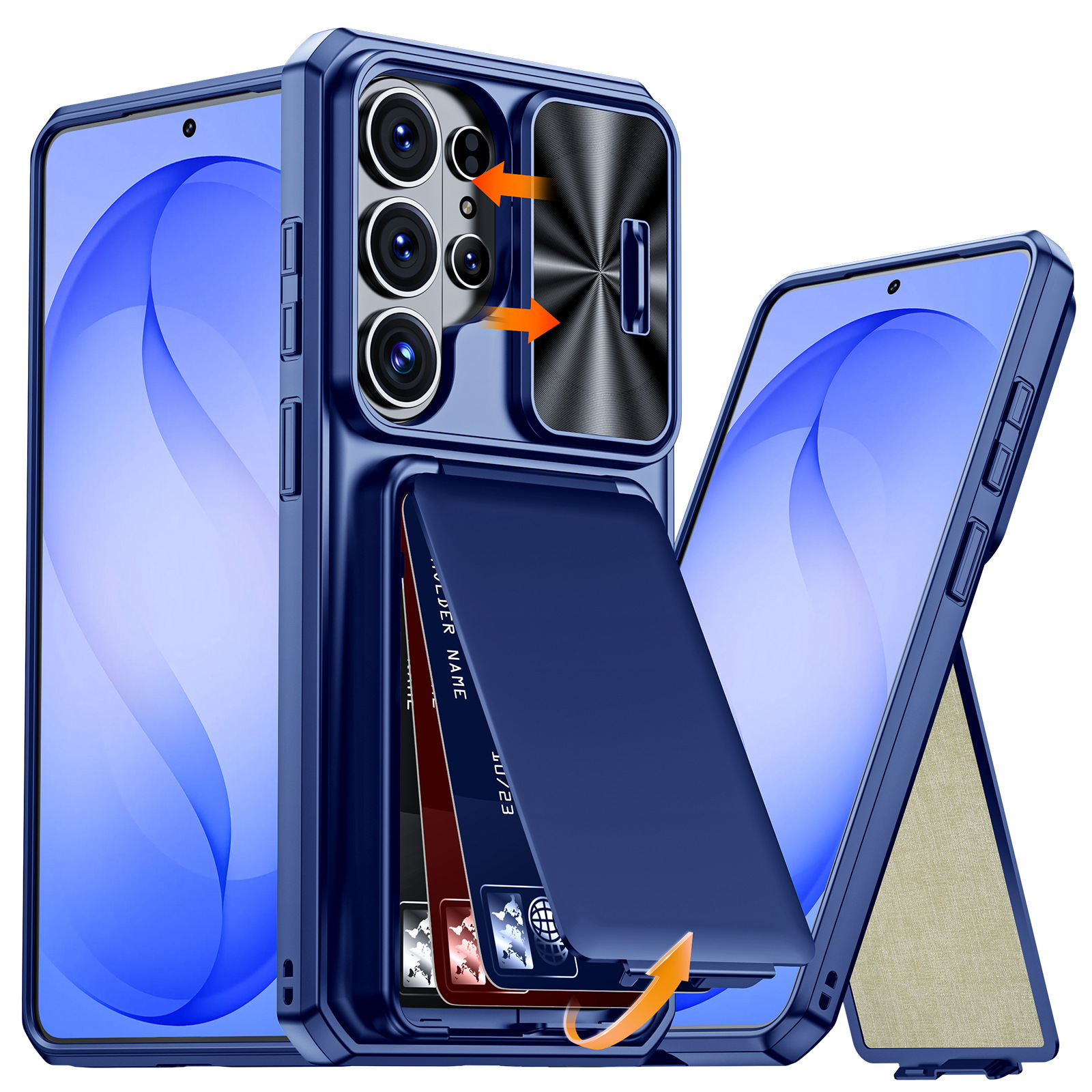 XPRO - Card Glide Pro - Samsung S26 Ultra Case 卡片夾支架滑蓋鏡頭保護高度防撞手機保護殼