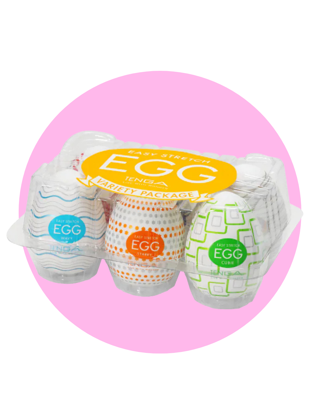 Tenga Egg Variety Pack Standard Elastic and Tender Series 6 pieces