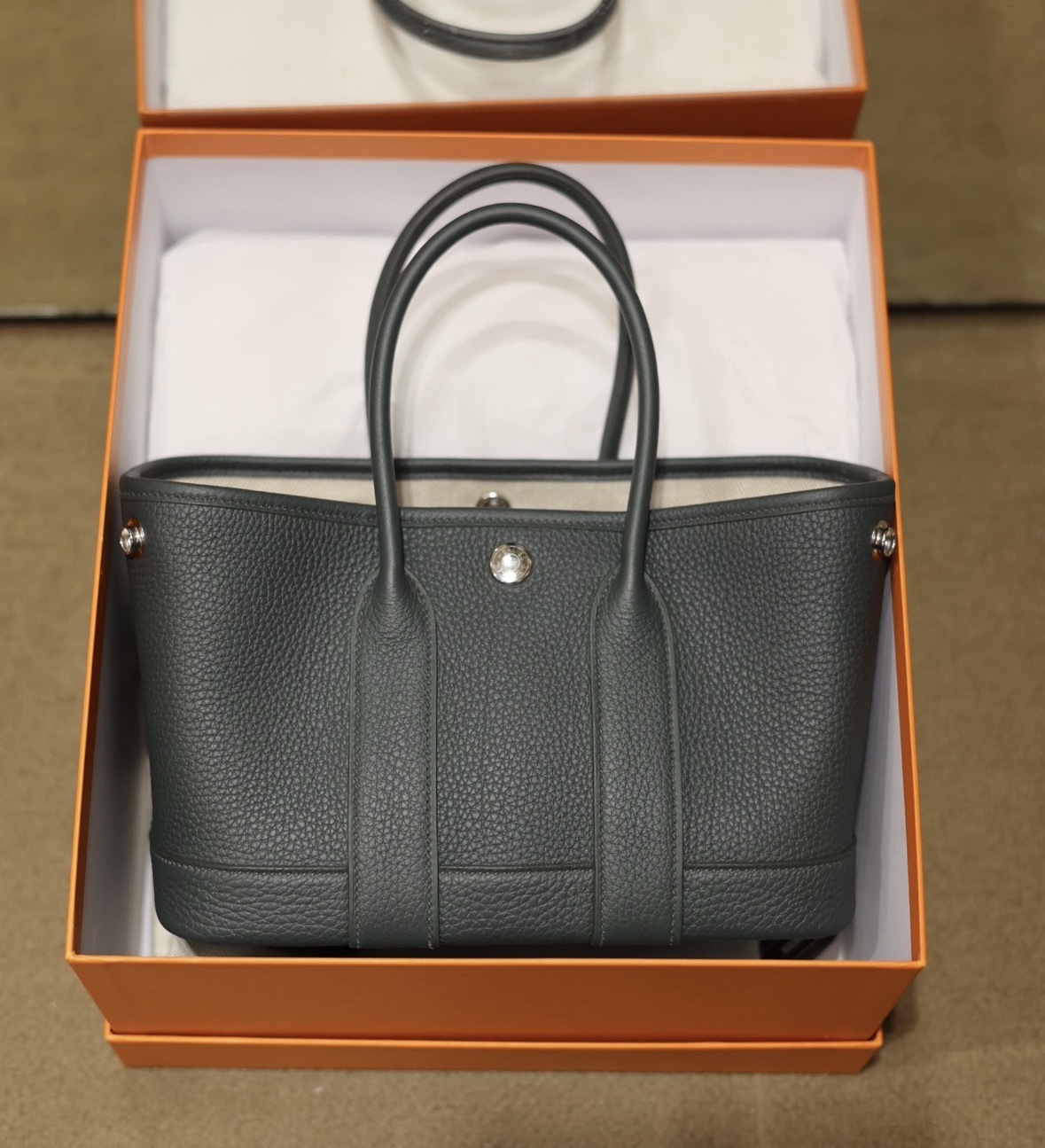 Garden party mini Q0 vert mangrove leather K