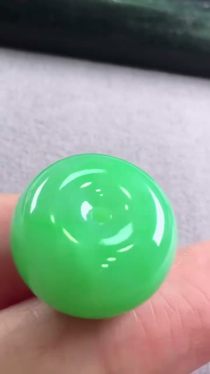 翡翠平安扣 (19.2mm直徑),天然翡翠A玉, 緬甸玉, Jade, Jadeite
