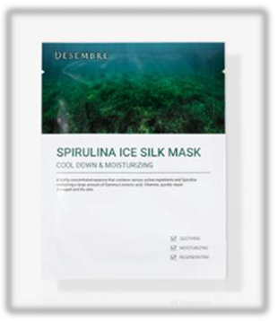 CR260606-D3 DESEMBRE SPIRULINA ICE SILK MASK  25ml x 10ea （exp：2029.1）