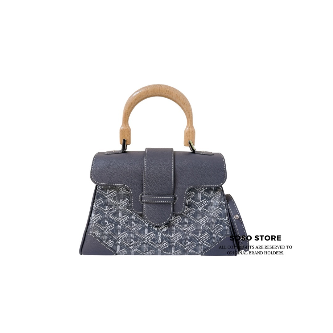 Goyard Saïgon Souple Mini Bag - Grey / SHW