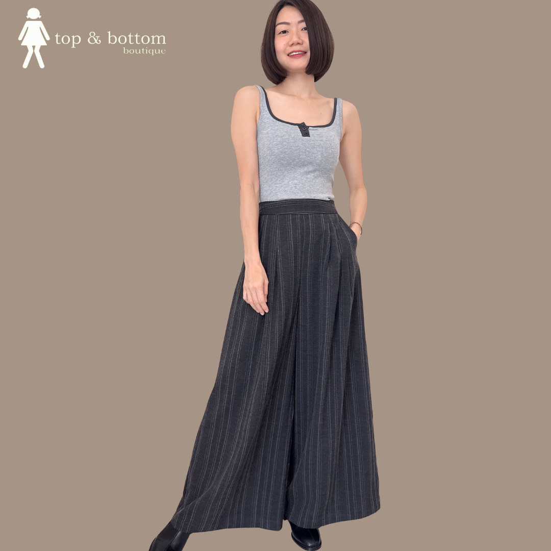 TWO TONE BUTTON FRONT PADDED SINGLET