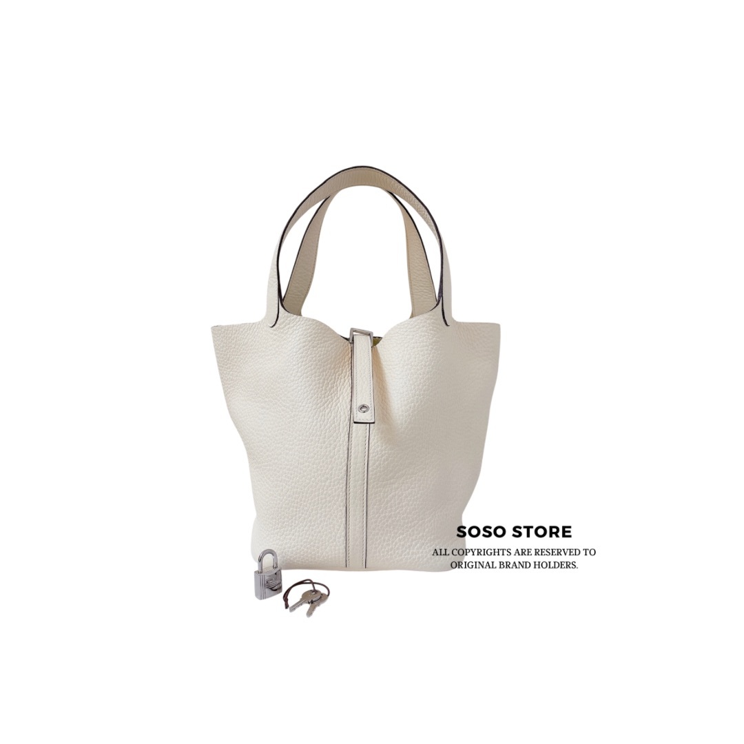 Hermes Picotin Lock 22 - Nata / SHW