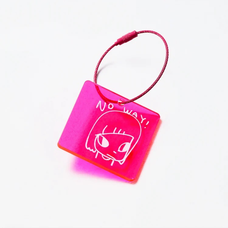 Yoshitomo Nara Acrylic Keychain (Pink)