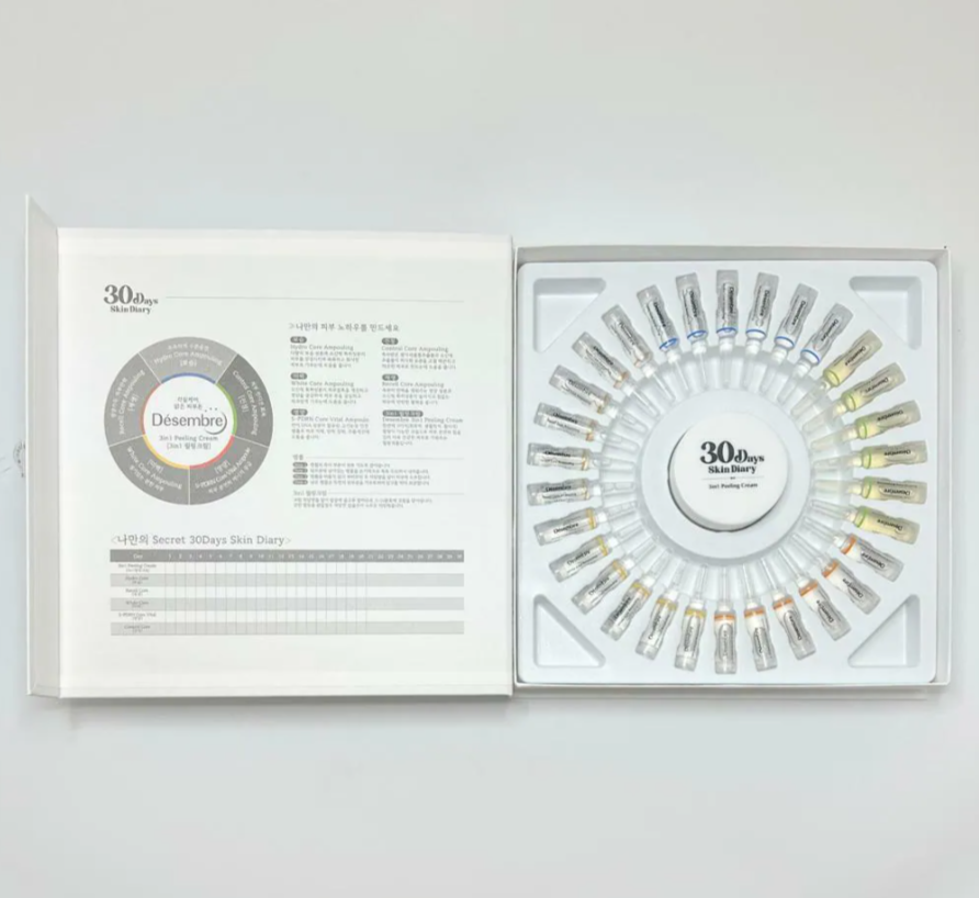 CR260606-D12 DESEMBRE 30天護膚日記 30 DAYS SKIN DIARY  2ml x 30ea + 30ml （exp：2028.3）(買一送一，共兩件）
