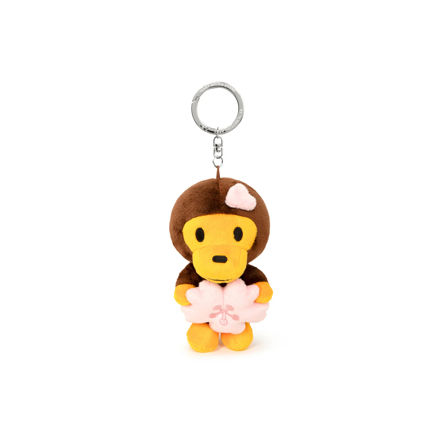 -(C014)-A BATHING APE BABY MILO SAKURA PLUSH KEYCHAIN 櫻花 小猴吊飾 鑰匙圈-0MXACW4634XXQ