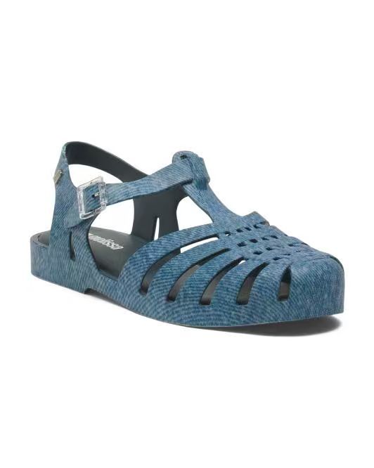 【預購】Melissa H060632 牛仔風羅馬涼鞋 (藍色)