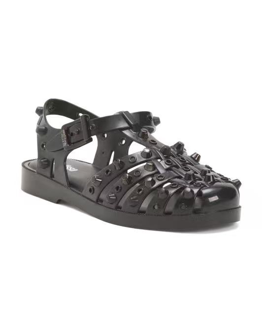 【預購】Melissa H060633 鉚釘果凍涼鞋 (黑色)