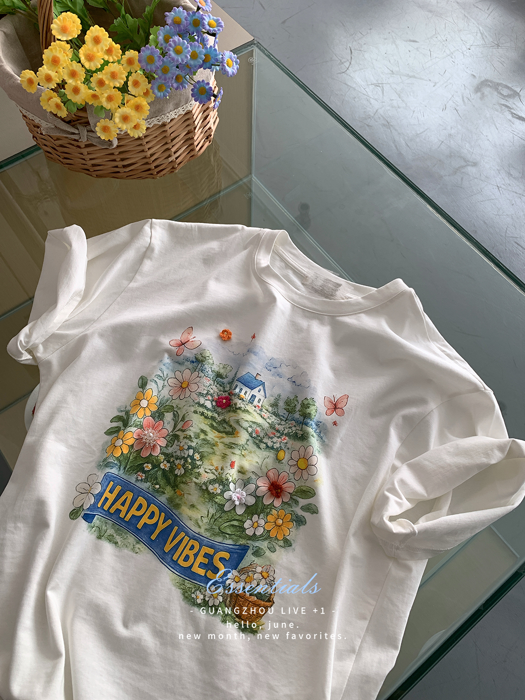(A14)一秒戀愛的花園TEE-1色