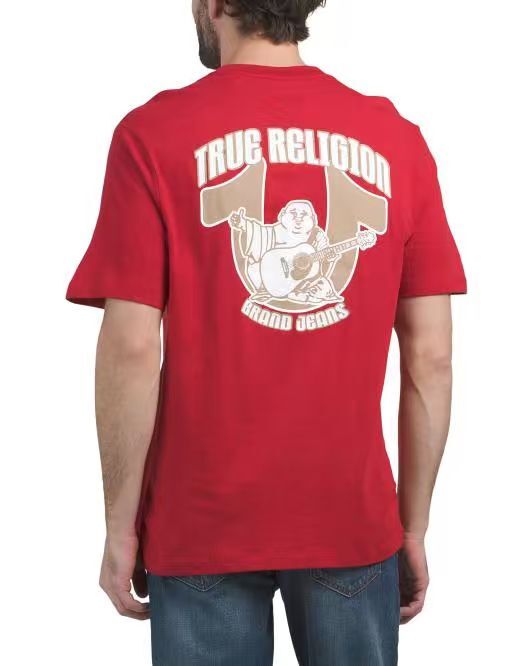 【預購】TRUE RELIGION H060636 Buddha 短袖上衣 (紅色)
