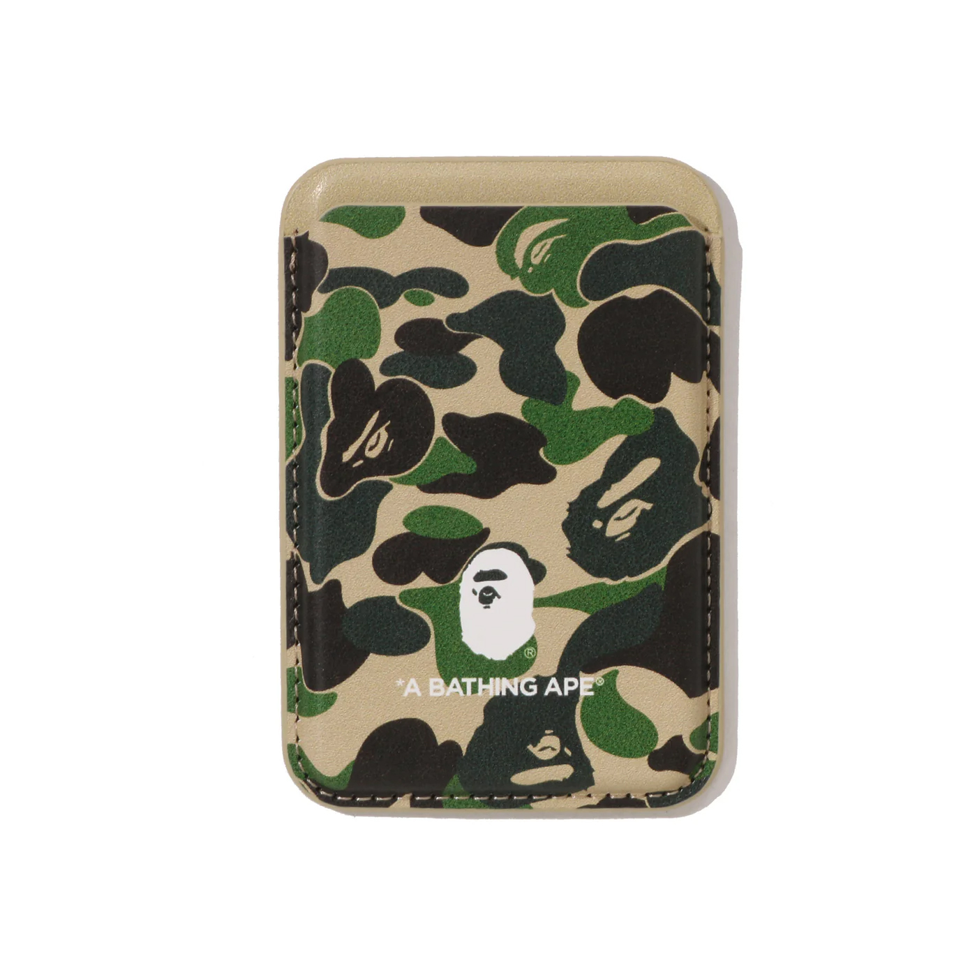 -(C014)-A BATHING APE ABC CAMO MAGNET CARD CASE MOBILE BAPE 磁吸式卡夾 迷彩 藍/粉/綠-1M20182007