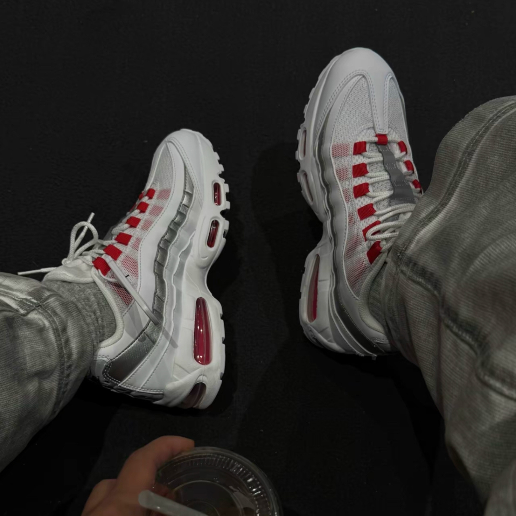NICEDAY 現貨 Nike Air Max 95 SE USA 美國隊 美國 隊長 藍 白 紅 氣墊 IQ0176-100