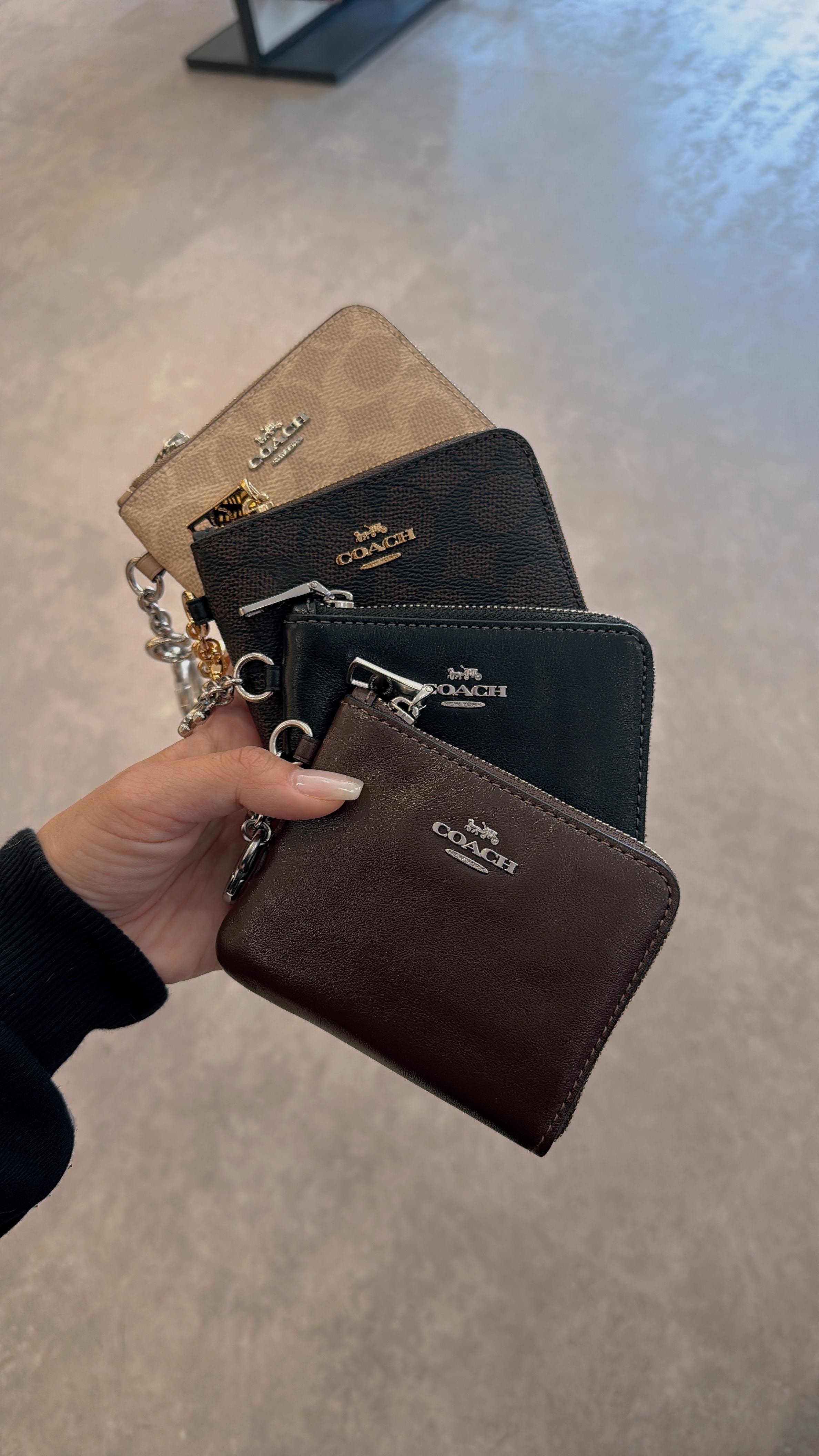 Coach Small Corner Zip Wallet