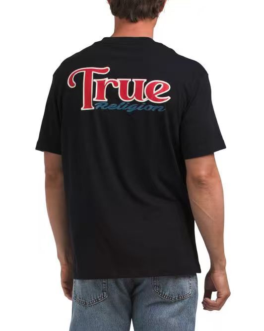 【預購】TRUE RELIGION H060641 雙面 Logo 短袖上衣 (黑色)