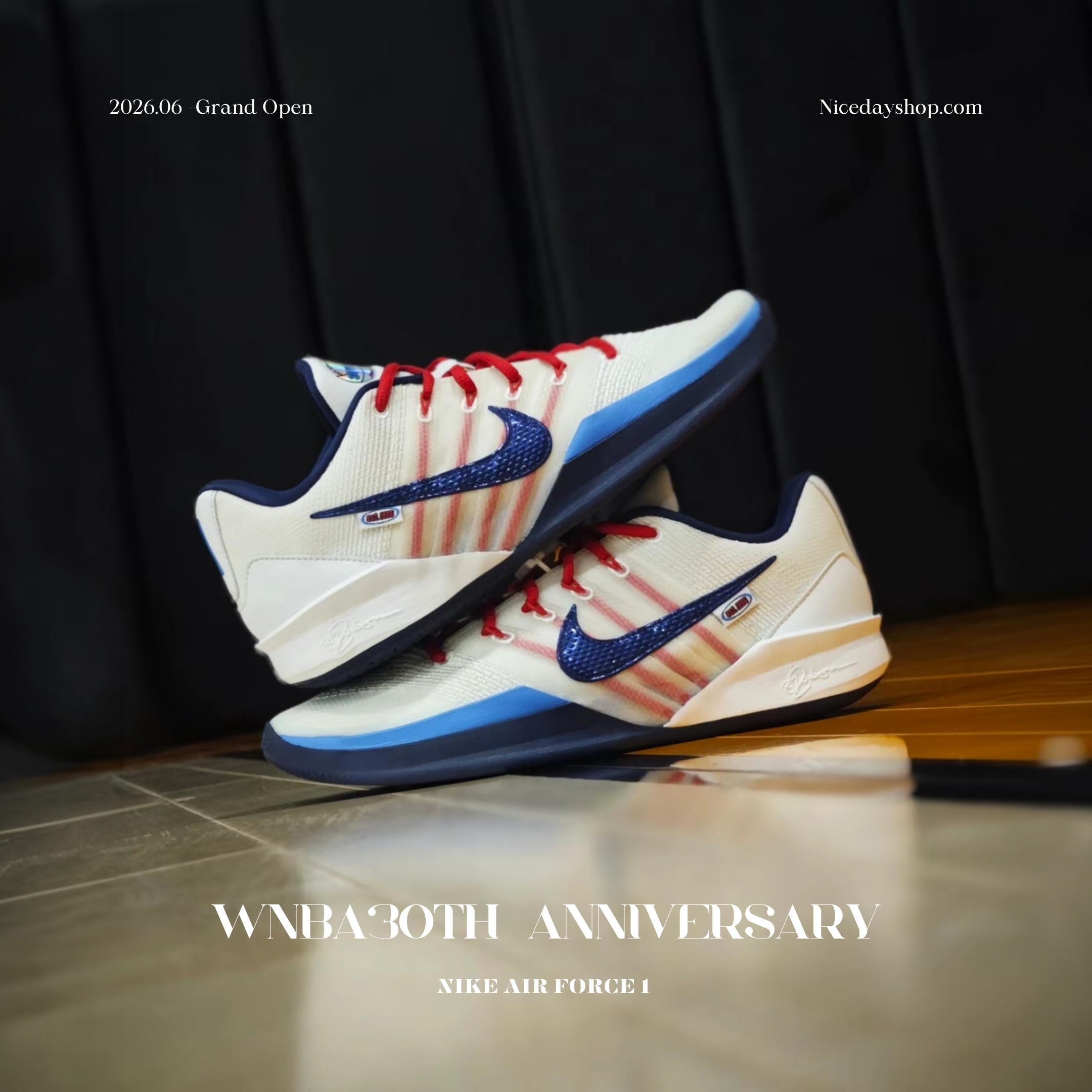 NICEDAY 現貨 Nike Sabrina 3 WNBA 30th Anniversary 白 紅 藍 30週年 限定 實戰 籃球鞋 IH1125-100
