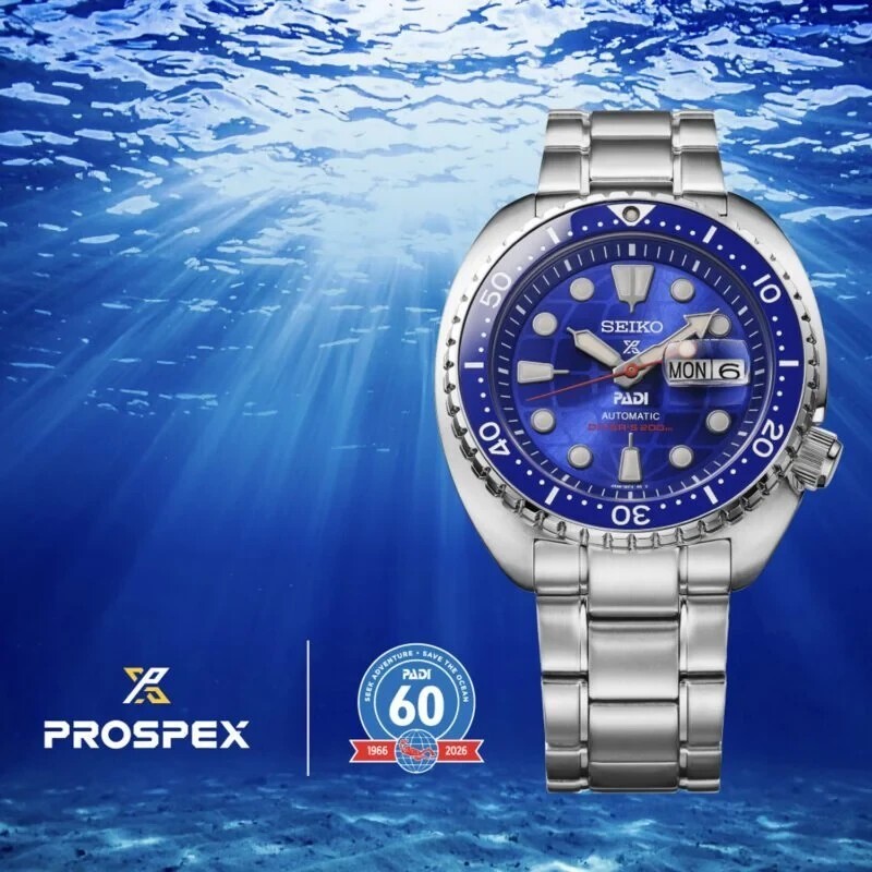 預購款【SEIKO 日本精工】Prospex系列 限量款 紀念版 PADI 海龜 潛水錶 日期顯示 機械錶 60週年 HBB002