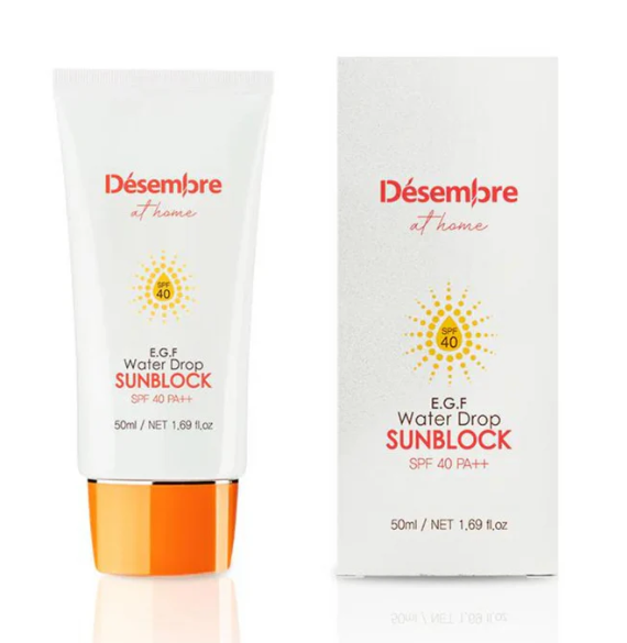 CR260606-D41 DESEMBRE 水滴保濕防曬霜 E.G.F WATER DROP SUNBLOCK SPF40 / PA++  50ml （exp：2029.3）(買一送一，共兩件）
