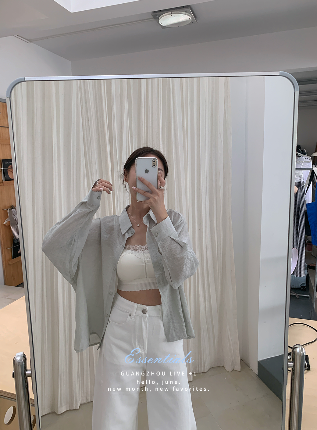 (A10)果凍肌理感襯衫-3色