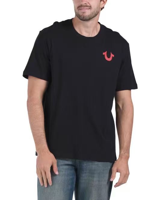 【預購】TRUE RELIGION H060647 Silicone Logo 短袖上衣 (黑色)