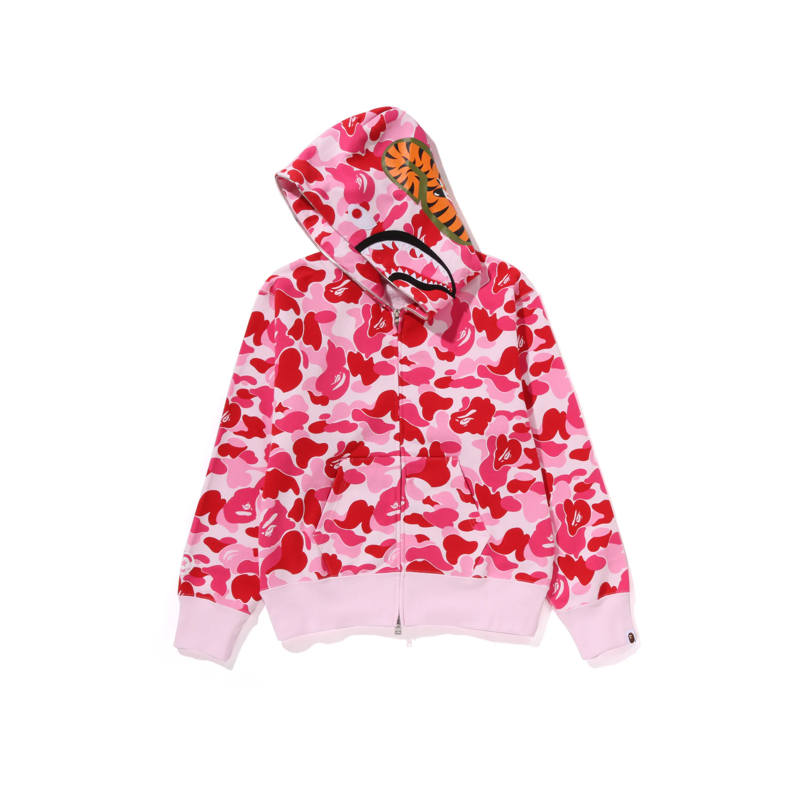 -(B2b05)-A BATHING APE ABC WOMEN CAMO SHARK FULL ZIP HOODIE BAPE 26SS 女款 迷彩 鯊魚外套 藍/綠/粉-1M20215002