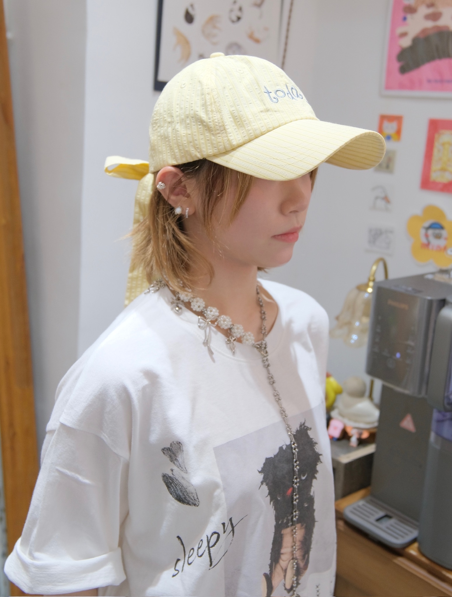 日系蝴蝶結帽