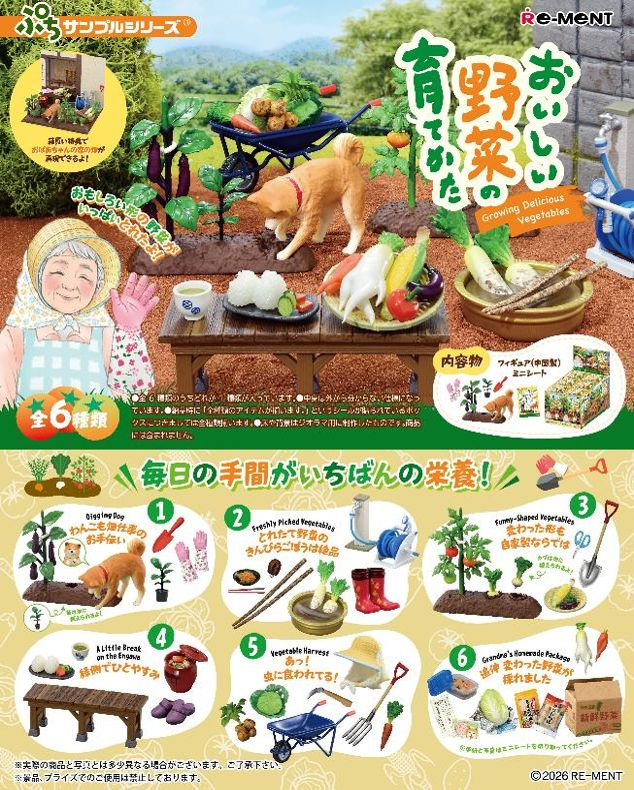 「ACG.GO」「預購」Re-Ment 美味蔬菜種植方法