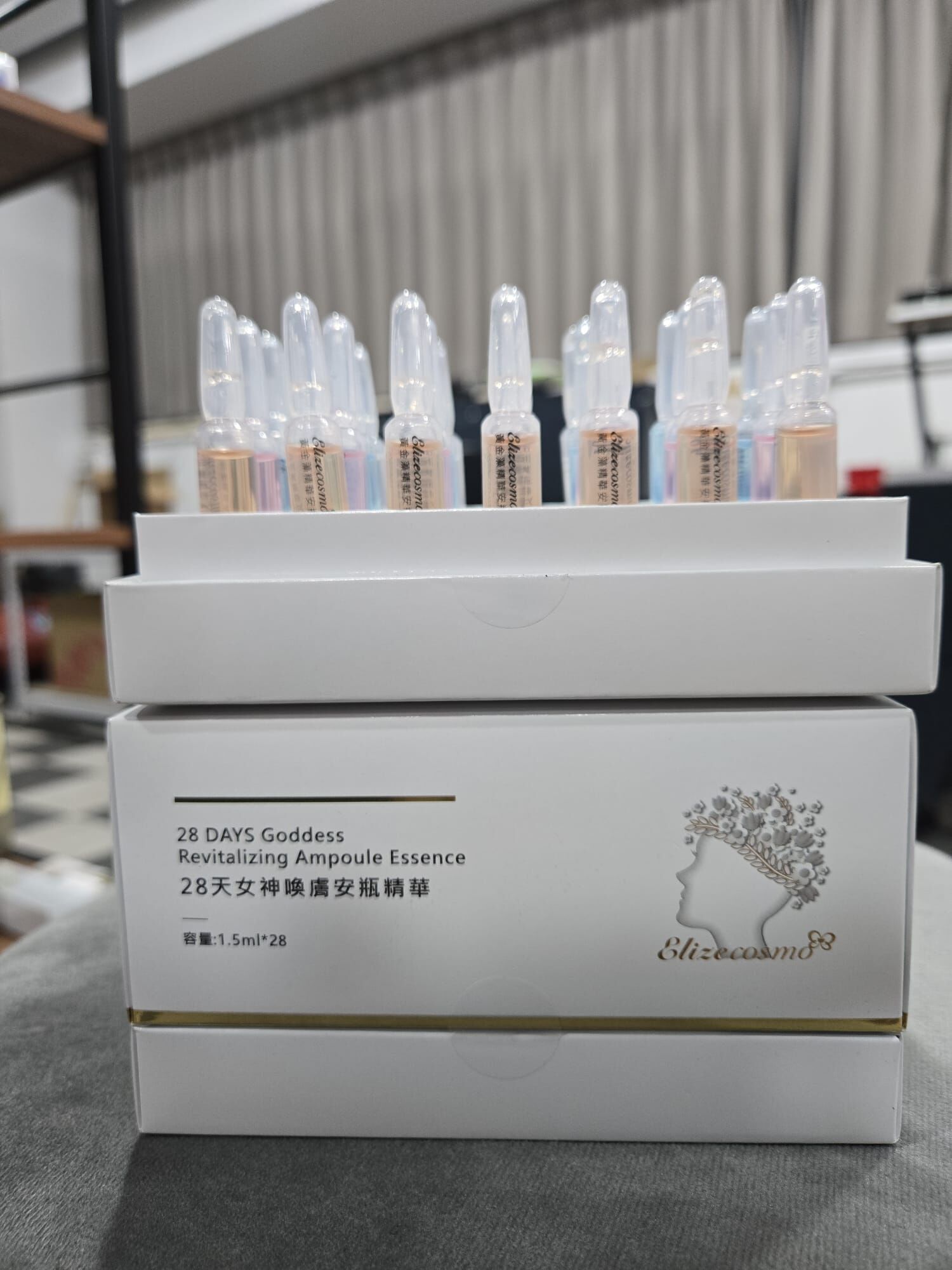 [S] ELIZE 28 DAYS GODDESS REVITALIZING AMPOULE ESSENCE, 4713698866297 (SE77)