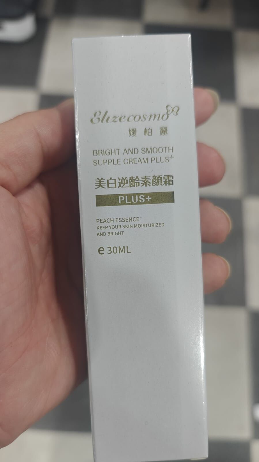 [S] ELIZE ELIZECOSMO BRIGHT AND SMOOTH SUPPLE CREAM PLUS+ PEACH ESSENCE, 30ML, 4713698866884 (SE79)